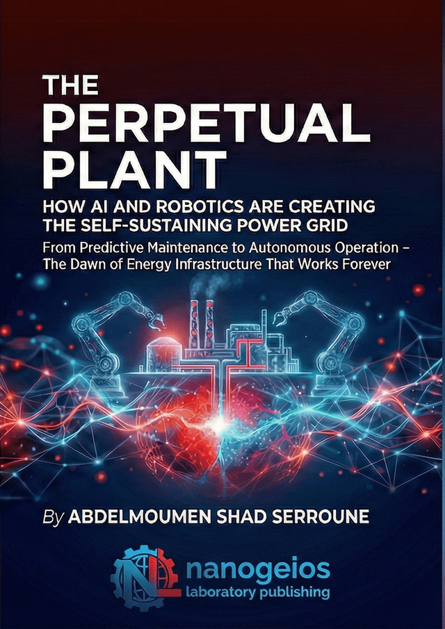 Cover of The Perpetual Plant: How AI and Robotics Are Creating the Self-Sustaining Power Grid